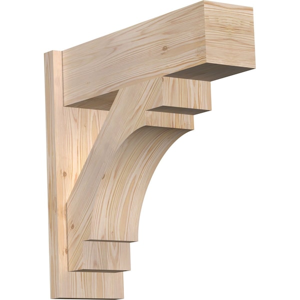 Ekena Millwork Merced Block Smooth Outlooker, Douglas Fir, 7 1/2"W x 24"D x 24"H OUT08X24X24MRC05SDF - main